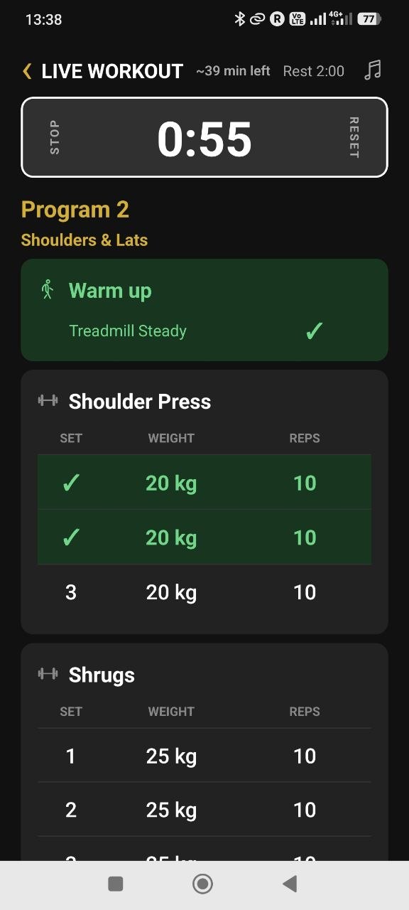 GymPro live workout